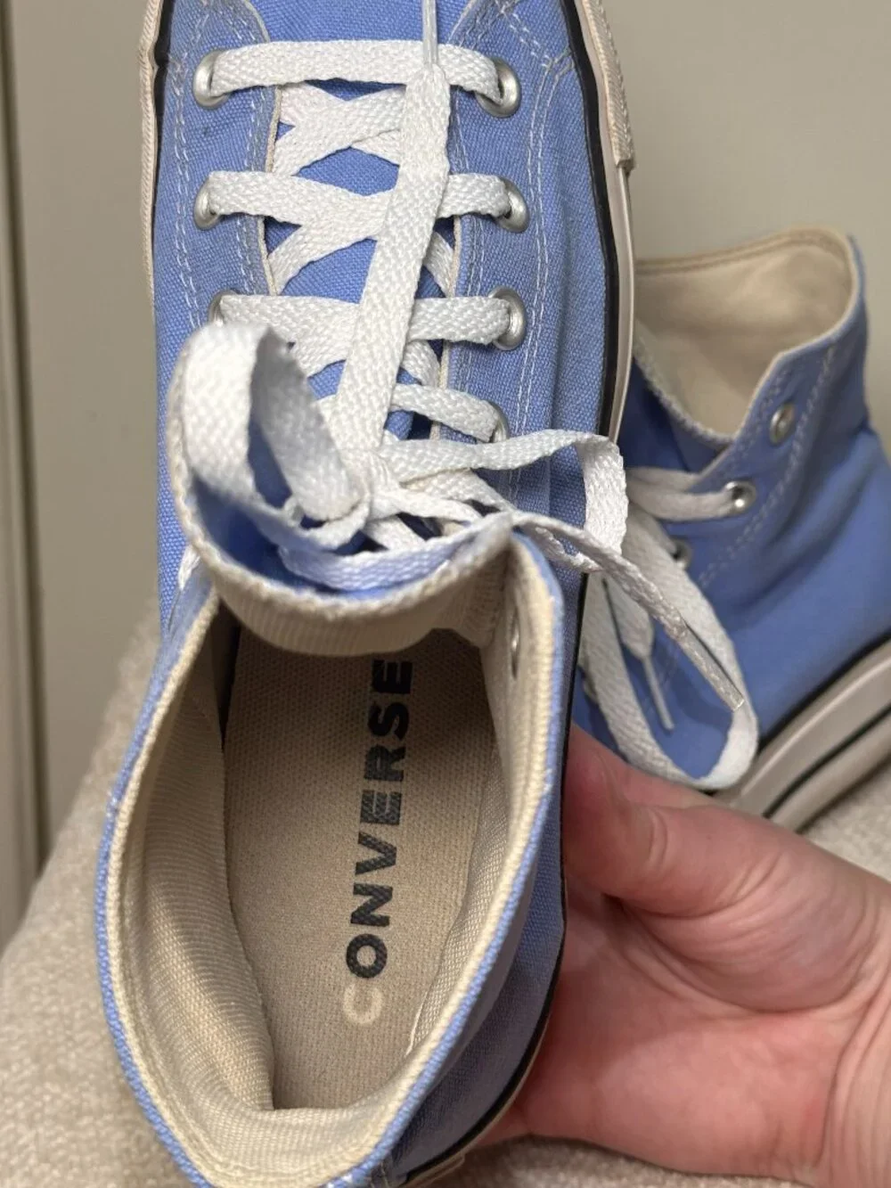 Converse Chuck Taylor All Star Platform High Tops in Sky Blue (Women's Size 8.5)